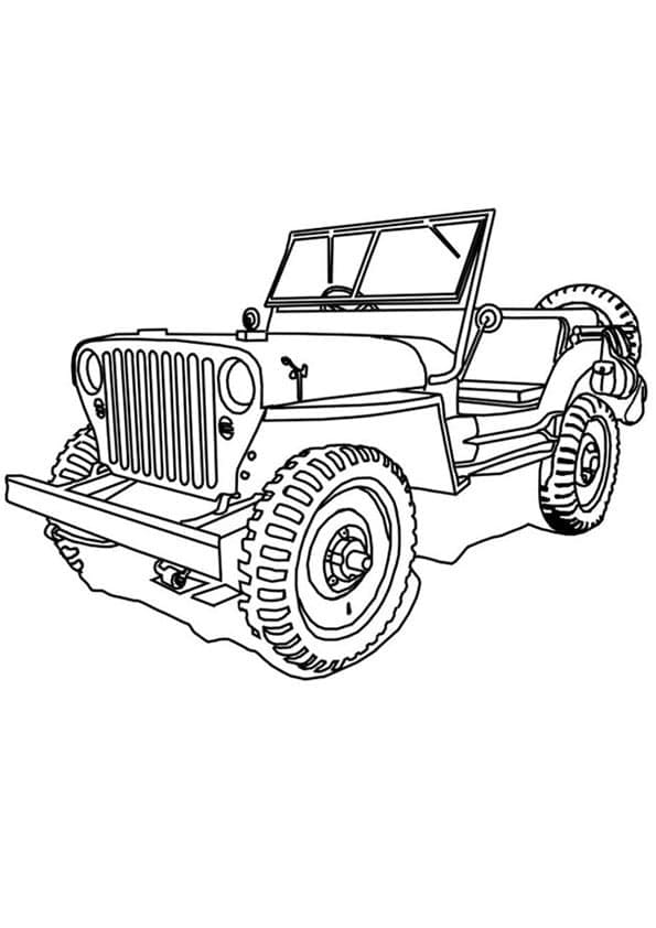 34 Adventurous Jeep Coloring Pages Printable 7