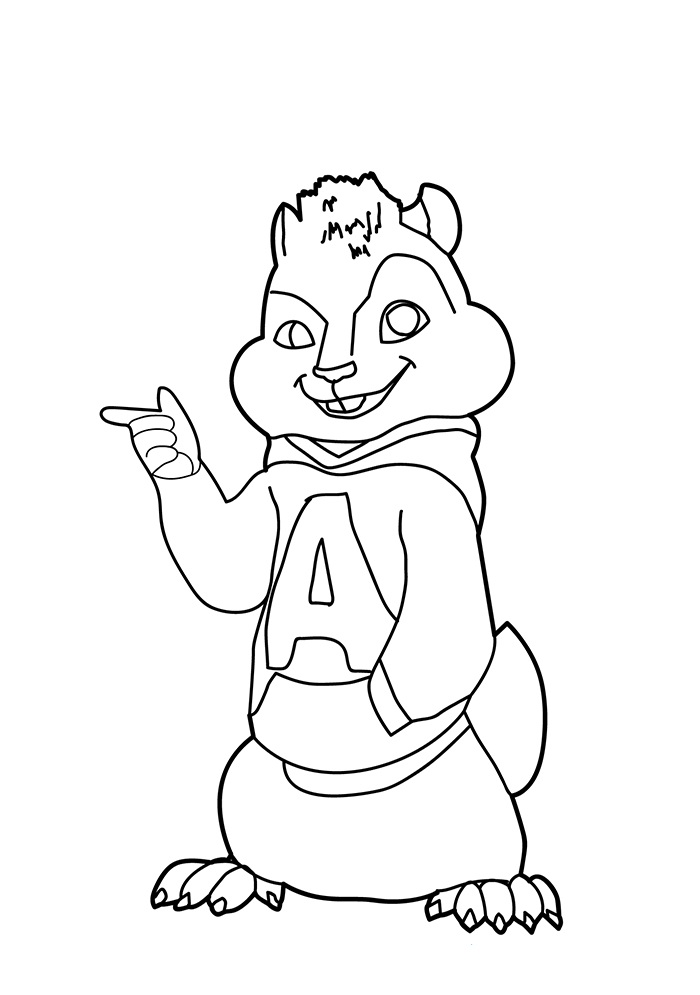 34 Alvin and the Chipmunks Coloring Pages Printable 11