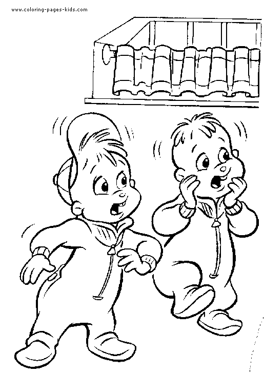 34 Alvin and the Chipmunks Coloring Pages Printable 13