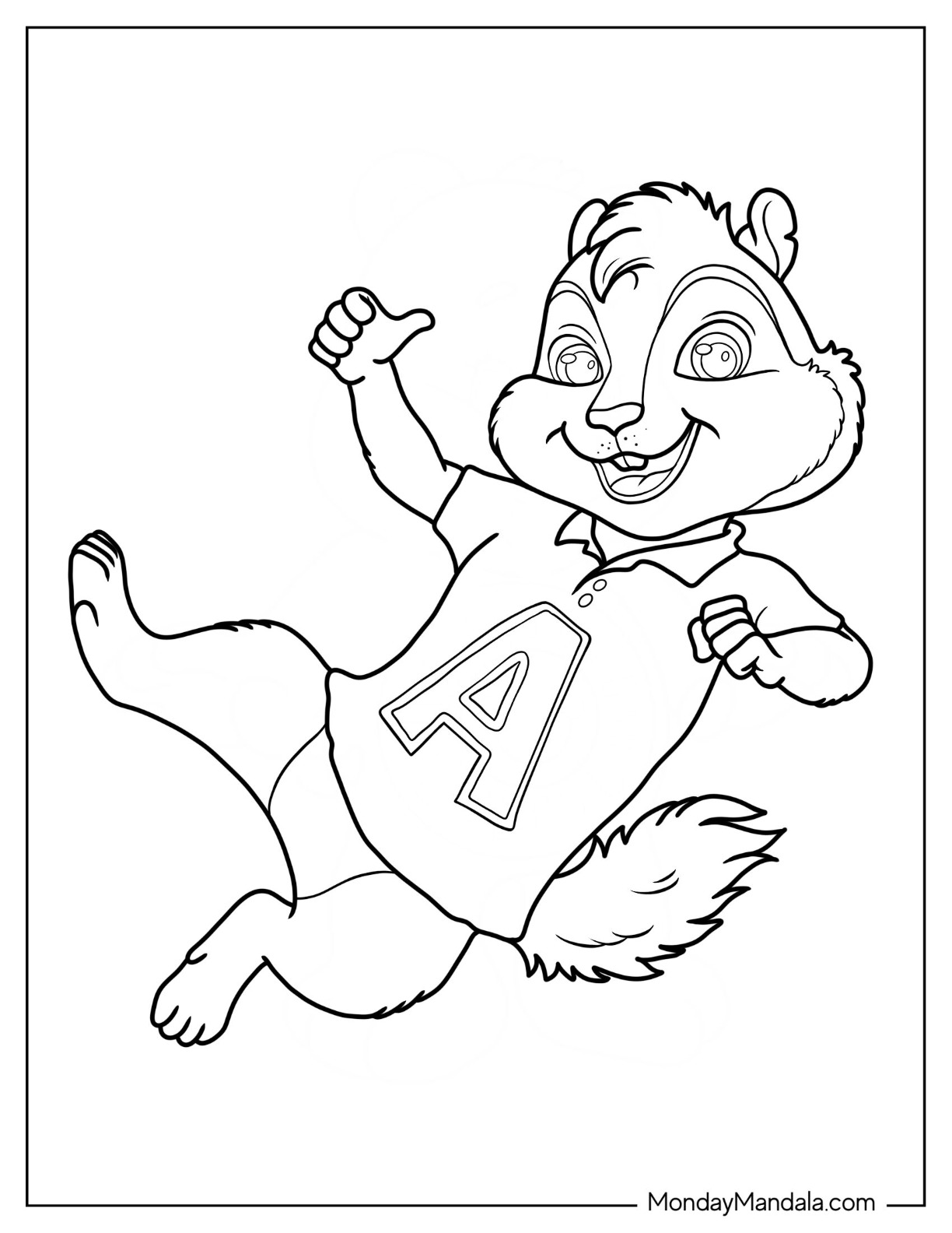 34 Alvin and the Chipmunks Coloring Pages Printable 14