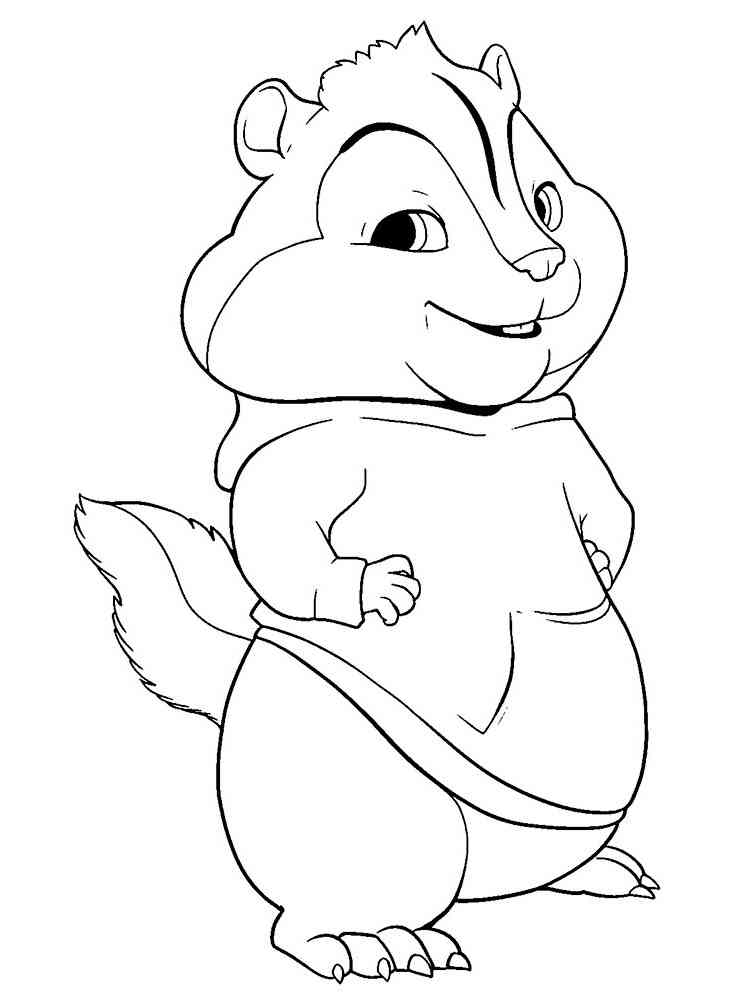 34 Alvin and the Chipmunks Coloring Pages Printable 16