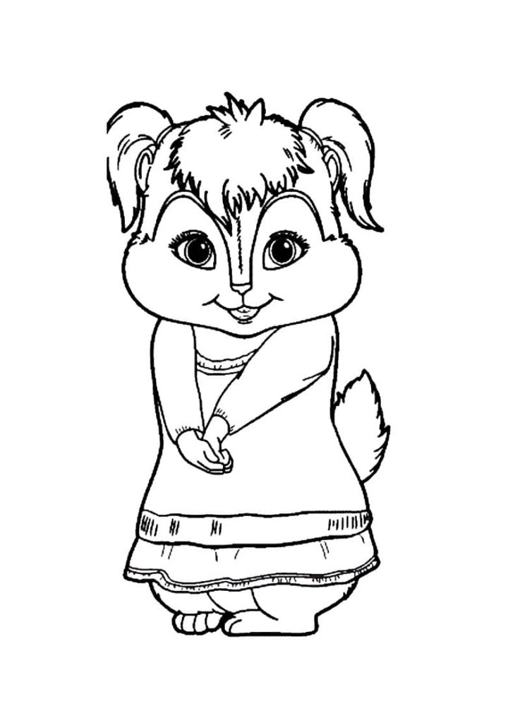 34 Alvin and the Chipmunks Coloring Pages Printable 18