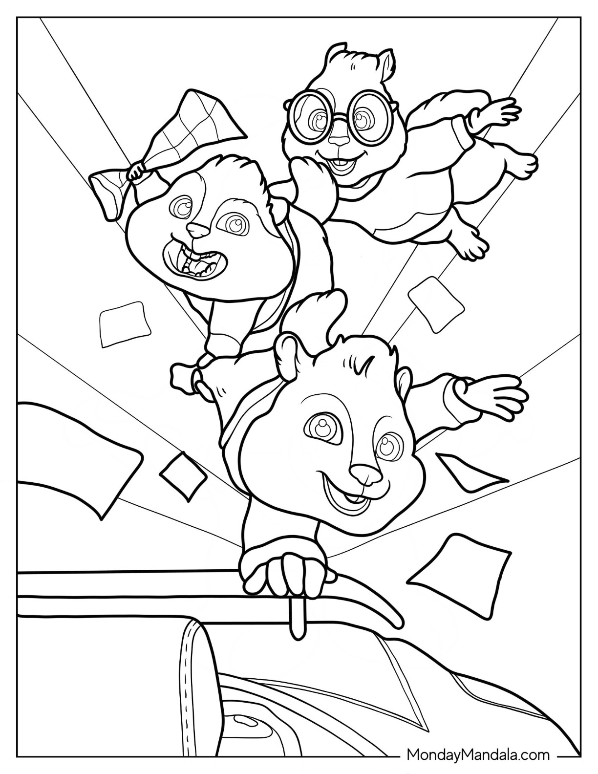 34 Alvin and the Chipmunks Coloring Pages Printable 23