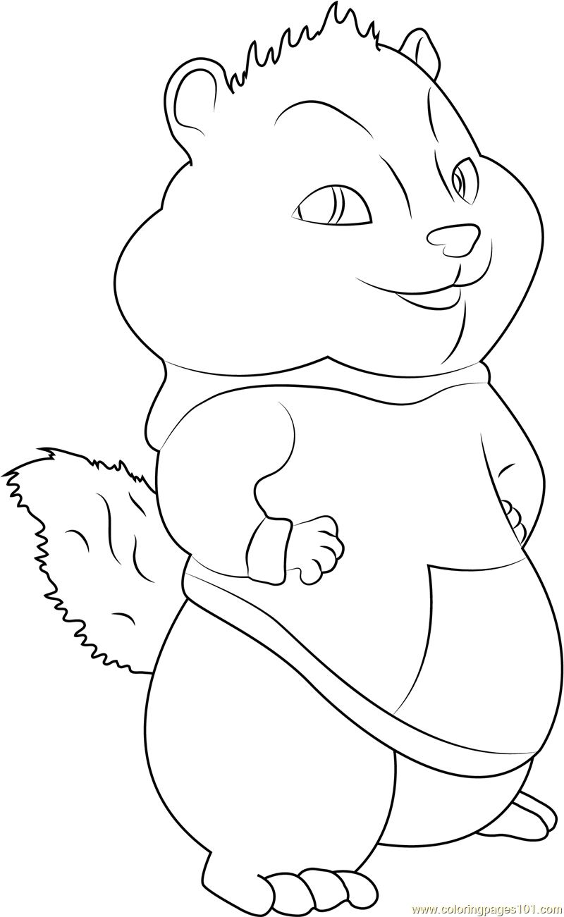 34 Alvin and the Chipmunks Coloring Pages Printable 24