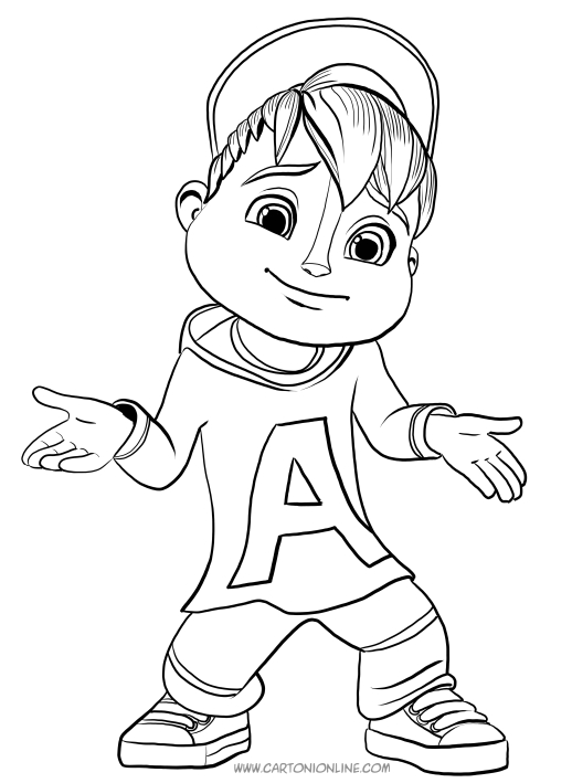 alvin and the chipmunks coloring pages printable jpg