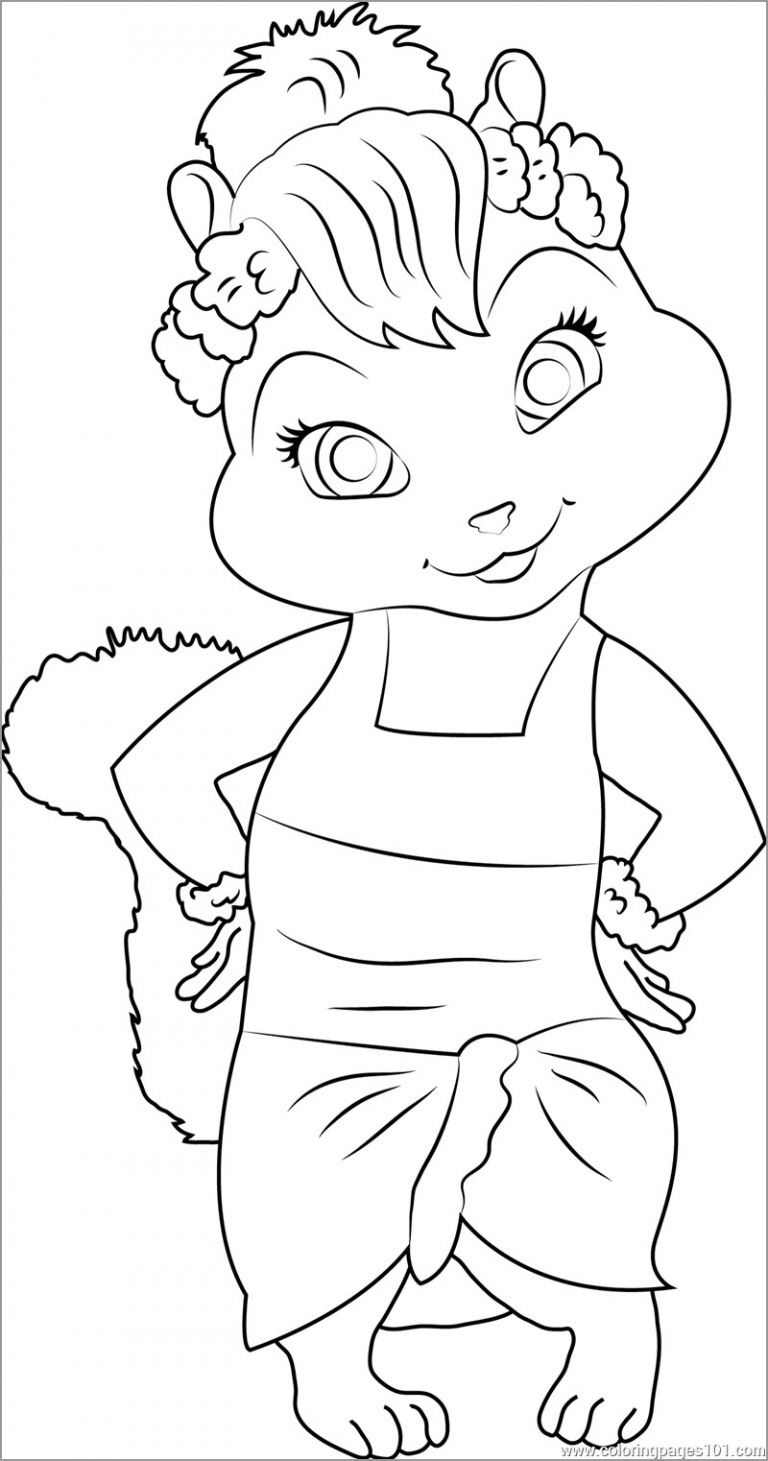 34 Alvin and the Chipmunks Coloring Pages Printable 33