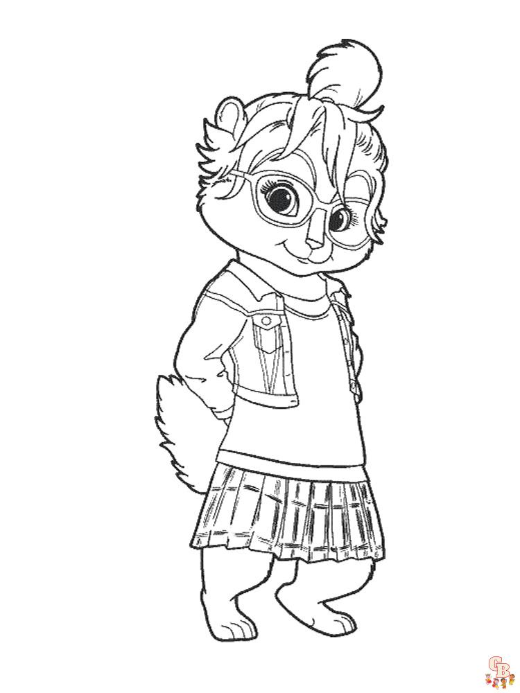 alvin and the chipmunks coloring pages printable jpg