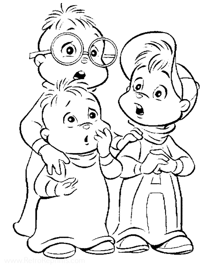 alvin and the chipmunks coloring pages printable jpg