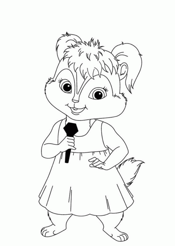 34 Alvin and the Chipmunks Coloring Pages Printable 9