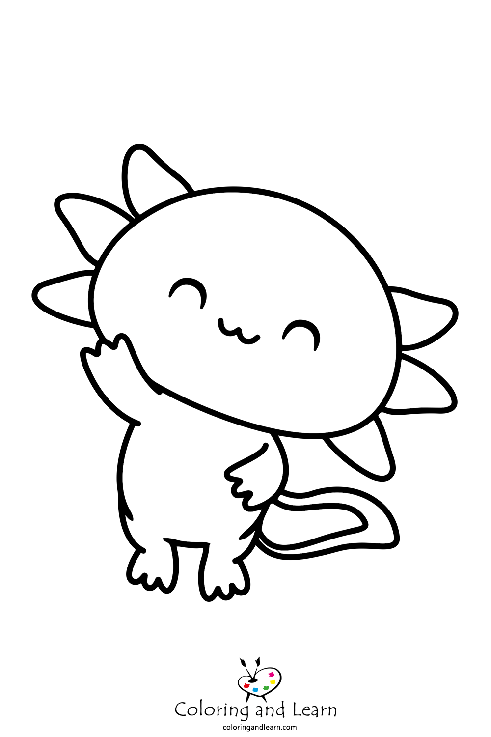 34 Axolotl Coloring Pages Printable 10