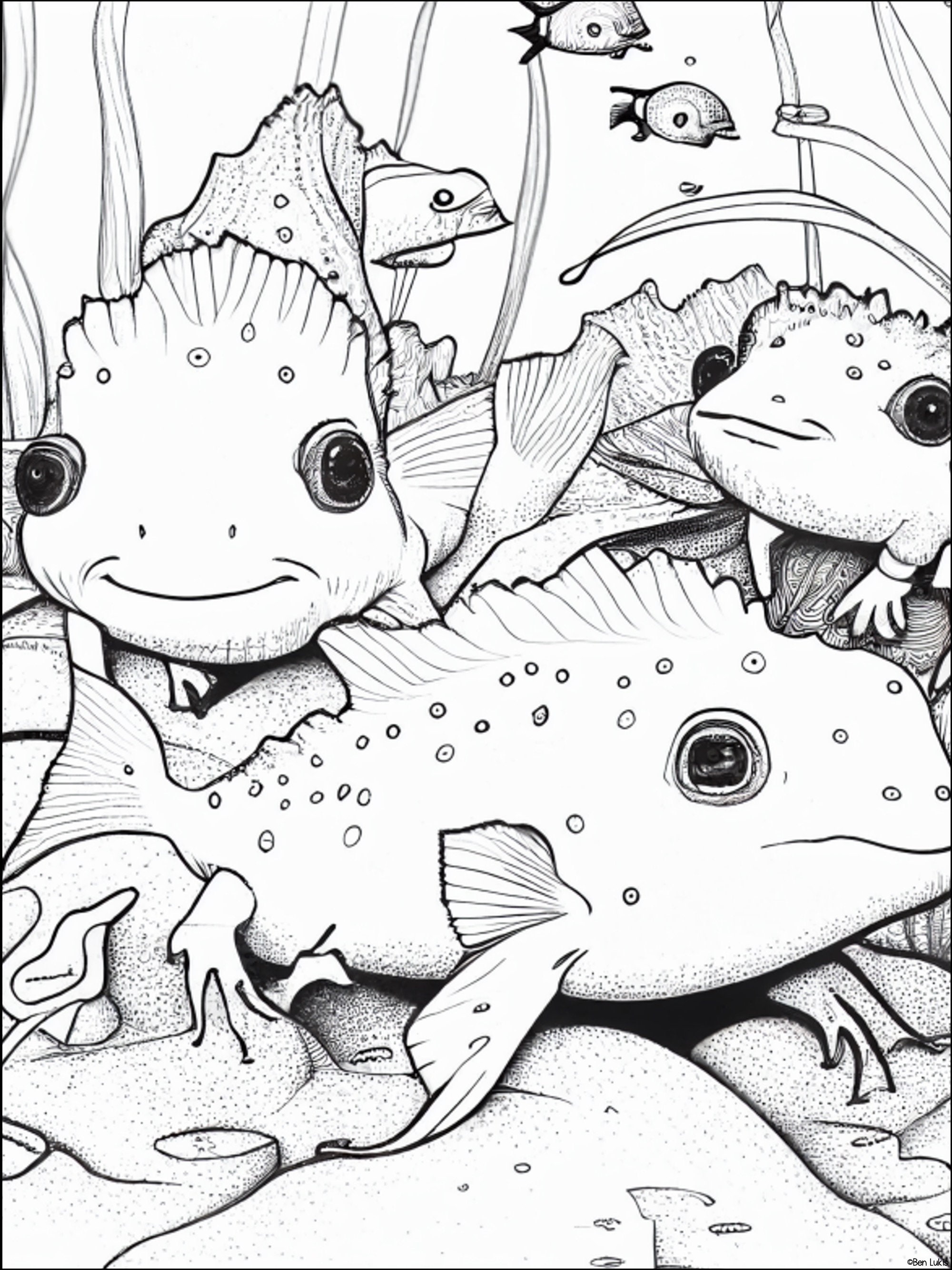 34 Axolotl Coloring Pages Printable 14