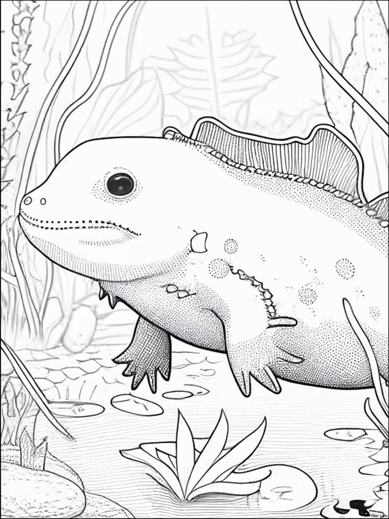 34 Axolotl Coloring Pages Printable 20