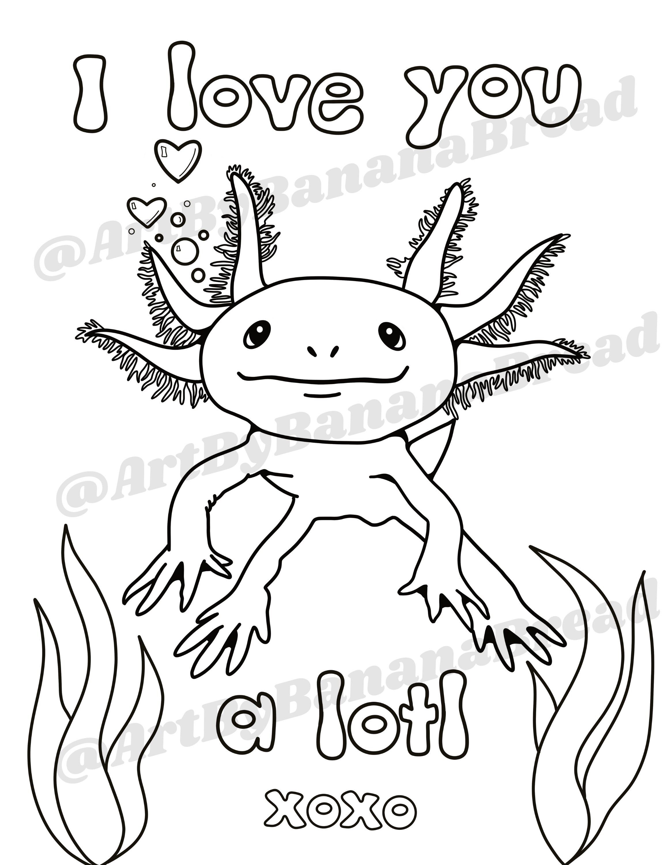 34 Axolotl Coloring Pages Printable 21