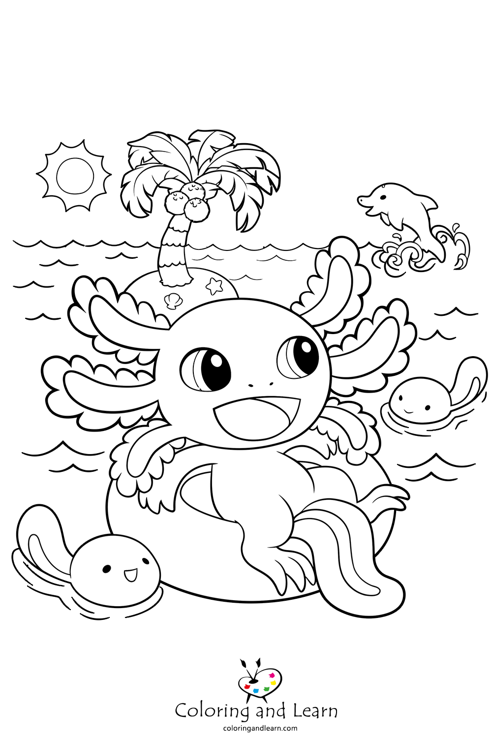 34 Axolotl Coloring Pages Printable 26