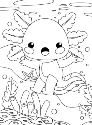 34 Axolotl Coloring Pages Printable 27