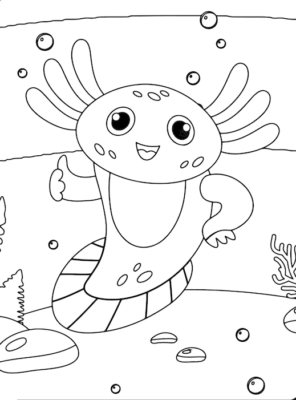 34 Axolotl Coloring Pages Printable 28