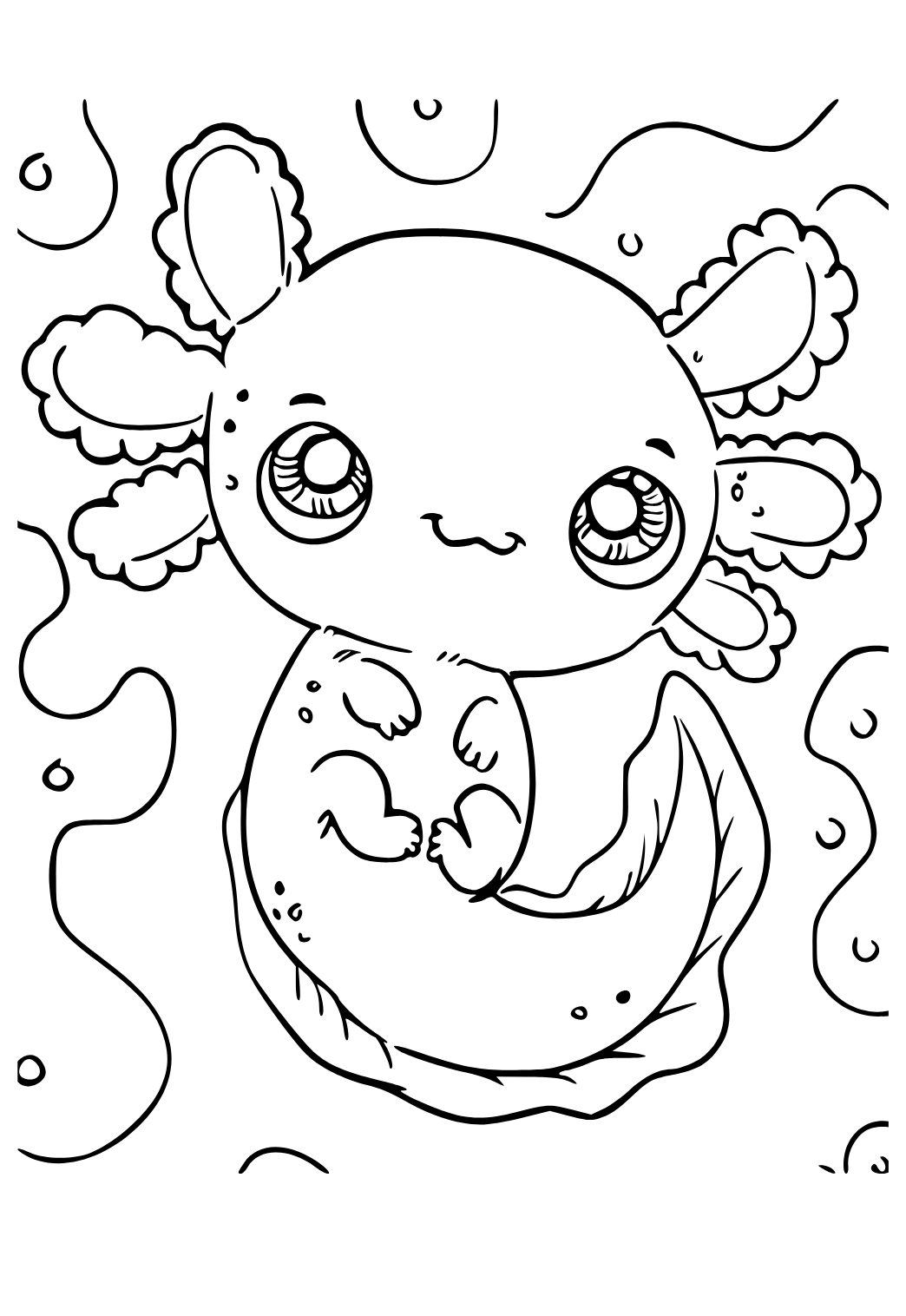 34 Axolotl Coloring Pages Printable 29