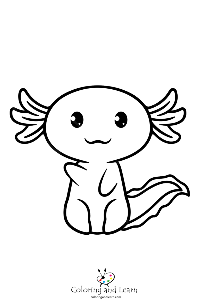 34 Axolotl Coloring Pages Printable 31