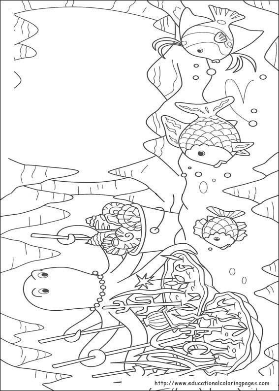 34 Free Rainbow Fish Coloring Pages Printable 10