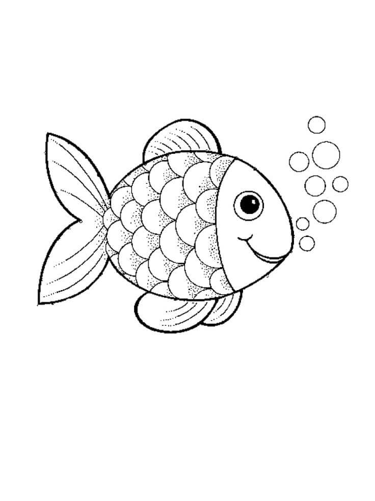 34 Free Rainbow Fish Coloring Pages Printable 11