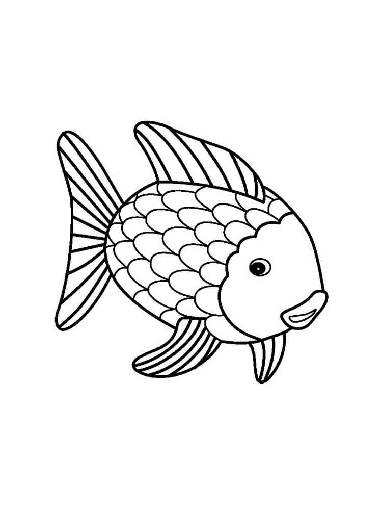 34 Free Rainbow Fish Coloring Pages Printable 17