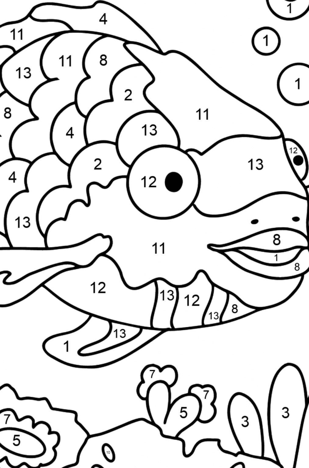 free rainbow fish coloring pages printable jpg