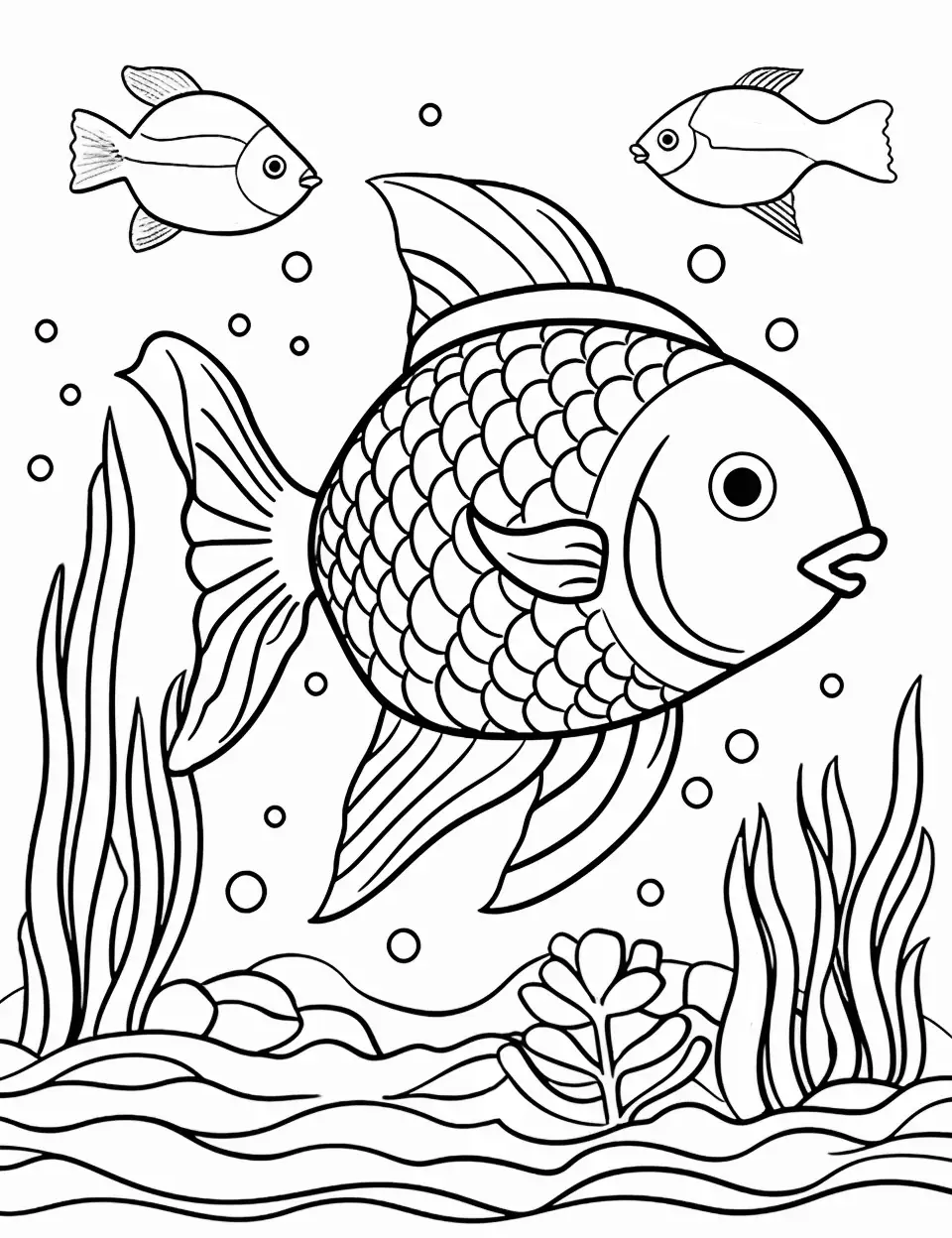 34 Free Rainbow Fish Coloring Pages Printable 25