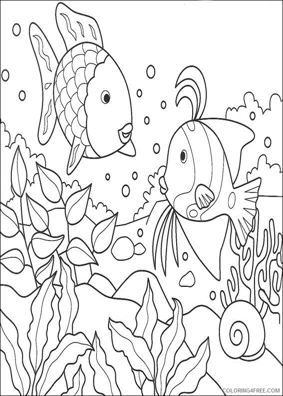 34 Free Rainbow Fish Coloring Pages Printable 31