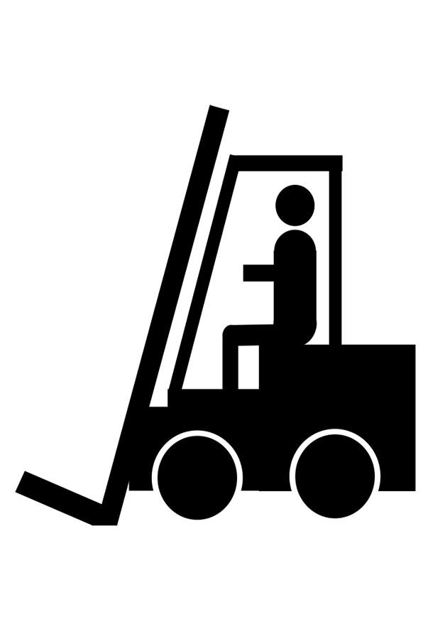 functional forklift coloring page printable jpg