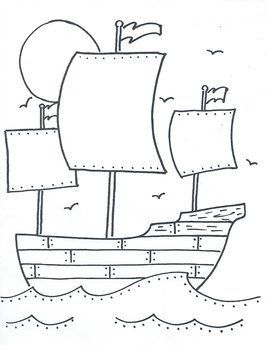 34 Historic Mayflower Coloring Pages Printable 19