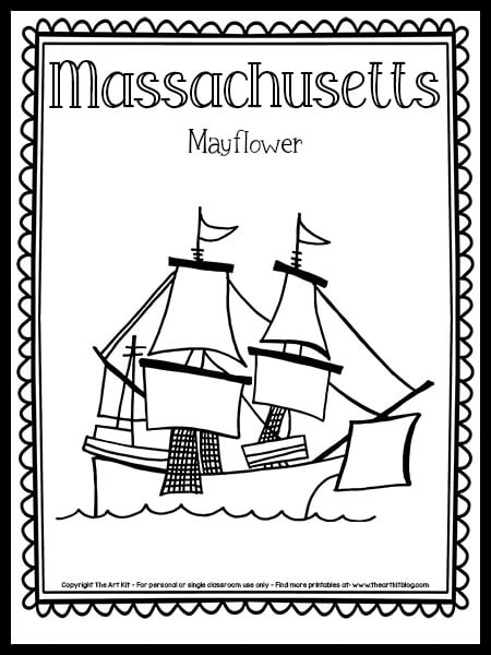 34 Historic Mayflower Coloring Pages Printable 24