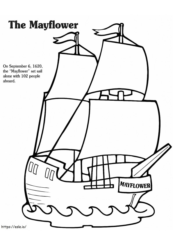 34 Historic Mayflower Coloring Pages Printable 32