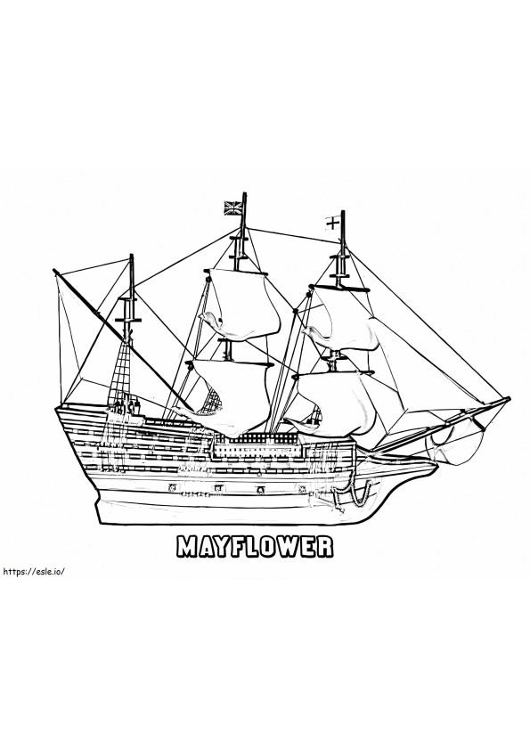 34 Historic Mayflower Coloring Pages Printable 34