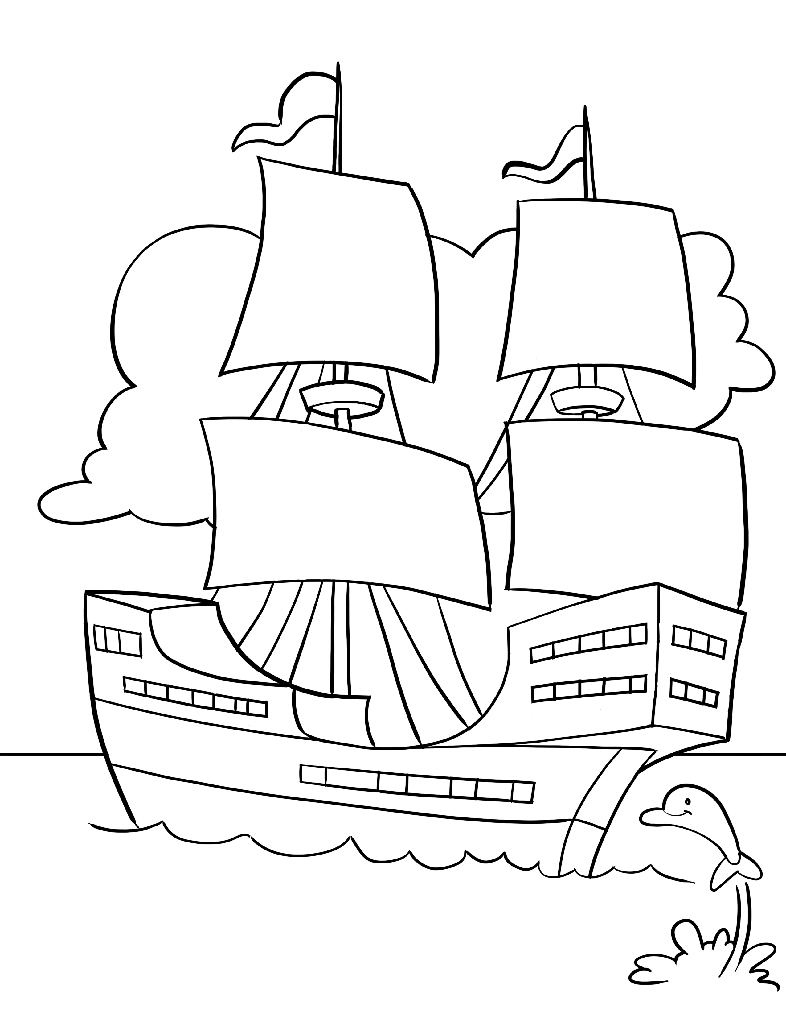 historic mayflower coloring pages printable jpg