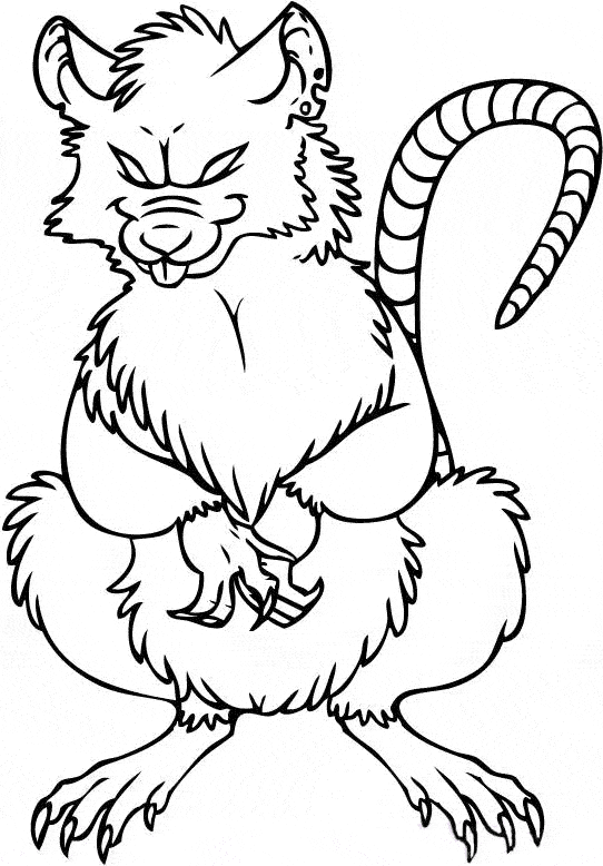 34 Interesting Rats Coloring Pages Printable 3