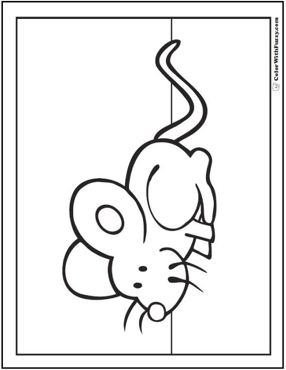 34 Mice Coloring Pages Printable 11