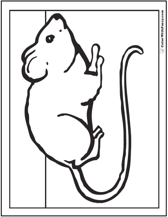 34 Mice Coloring Pages Printable 33