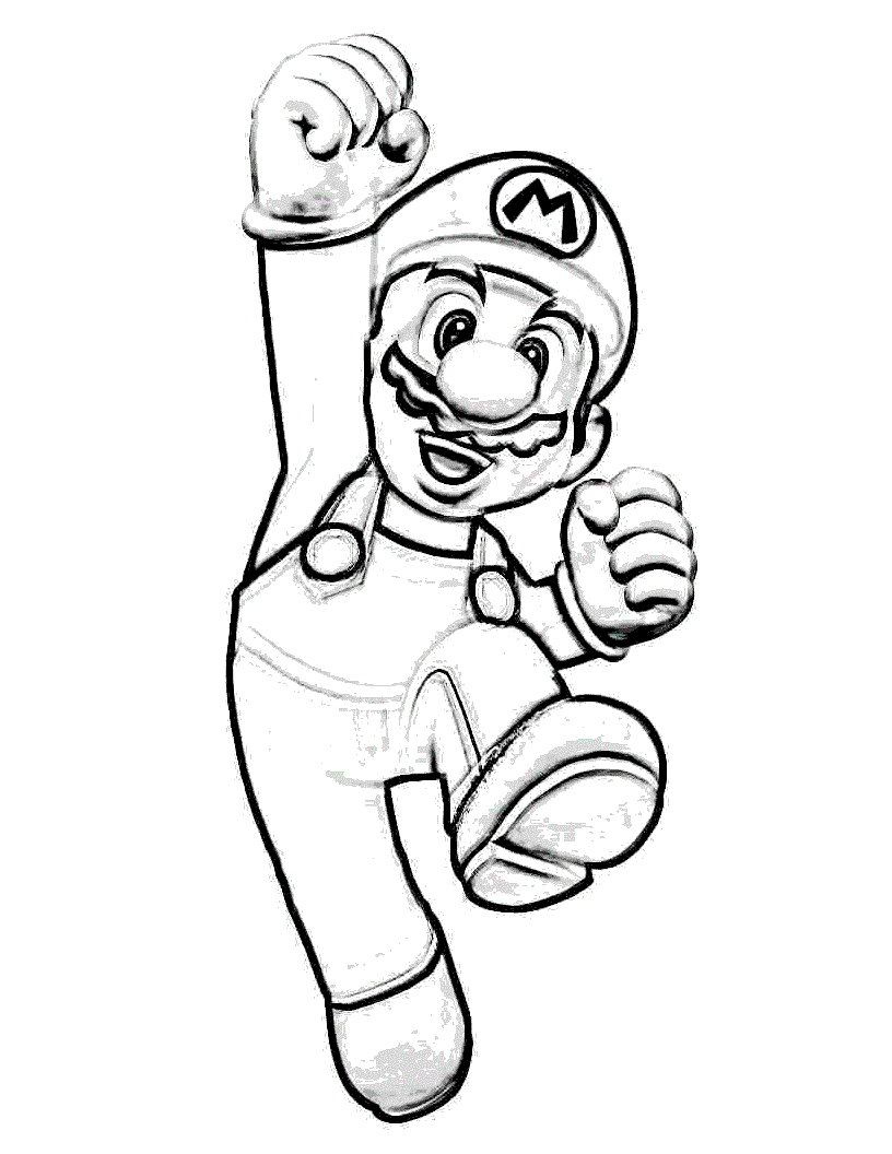 34 Playful Mario Coloring Pages Printable 1