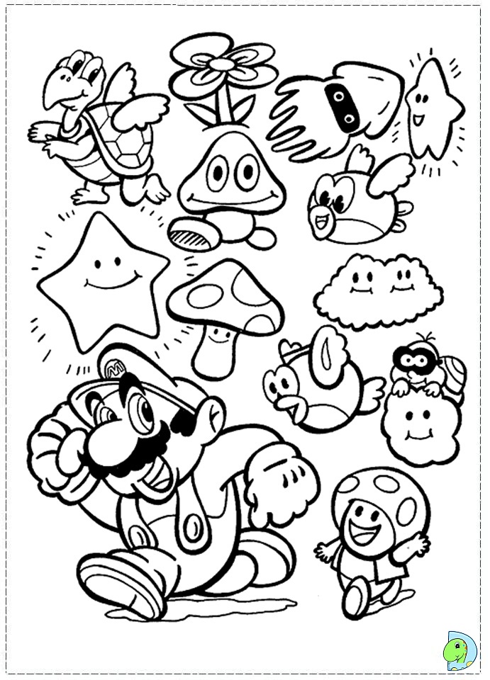 34 Playful Mario Coloring Pages Printable 10