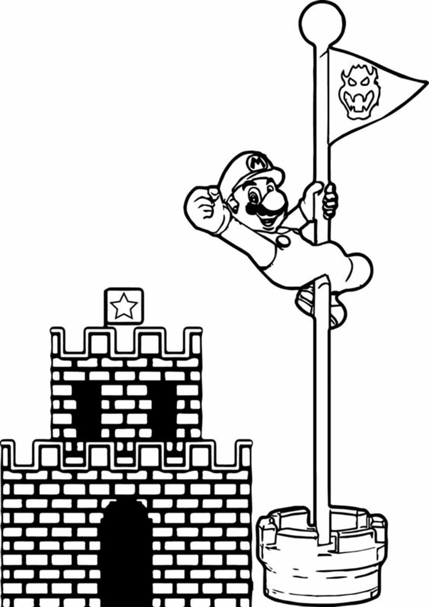 34 Playful Mario Coloring Pages Printable 12