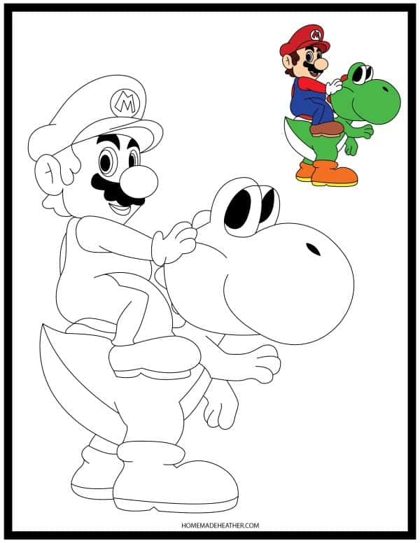 34 Playful Mario Coloring Pages Printable 13