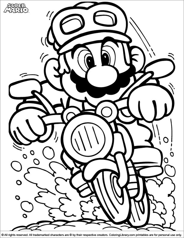 34 Playful Mario Coloring Pages Printable 22