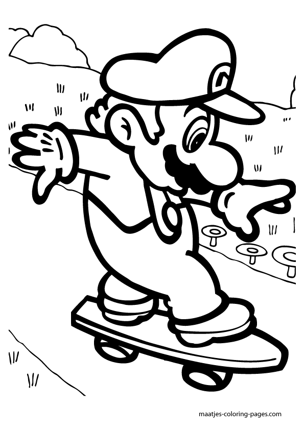 34 Playful Mario Coloring Pages Printable 27