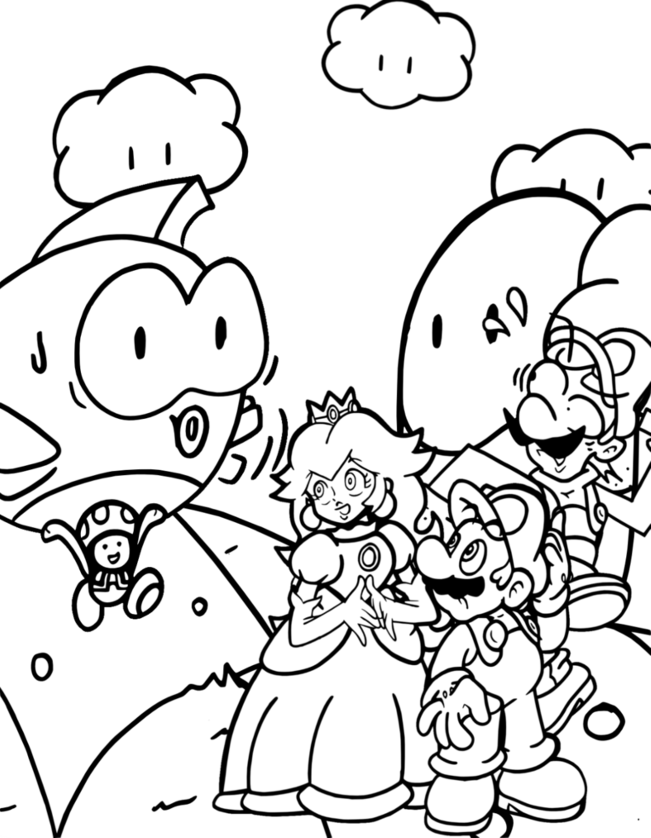 34 Playful Mario Coloring Pages Printable 28