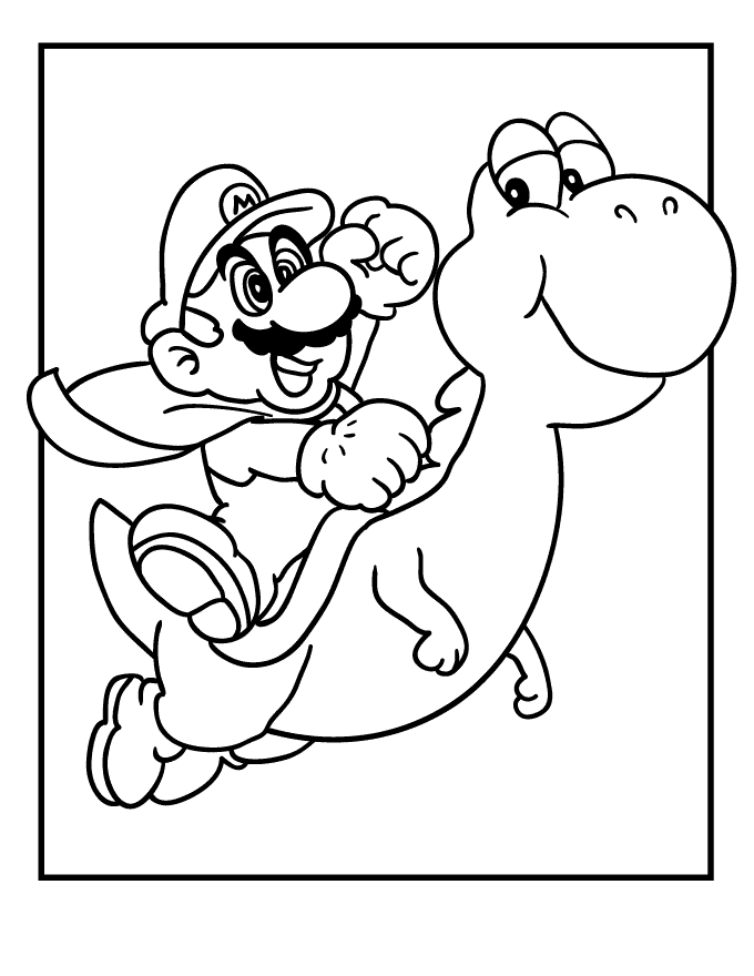 34 Playful Mario Coloring Pages Printable 3