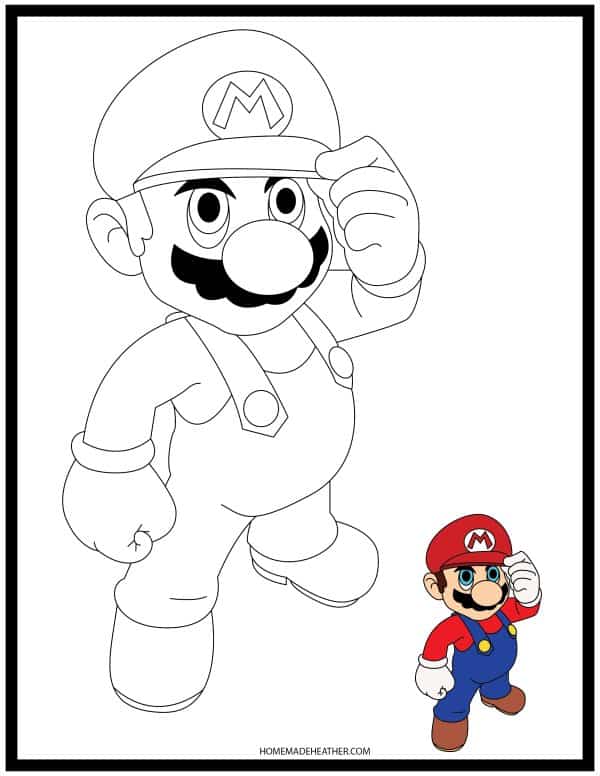 playful mario coloring pages printable jpg