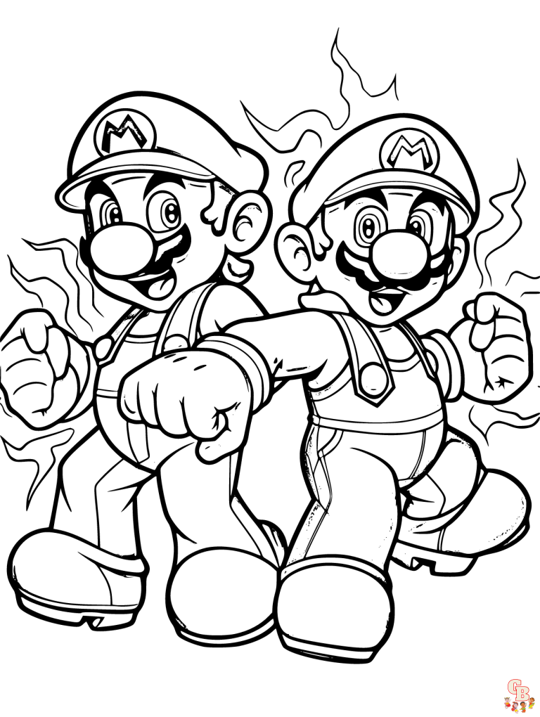 playful mario coloring pages printable jpg