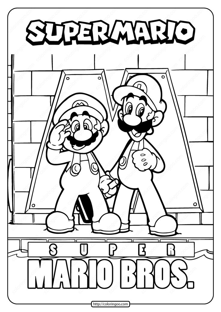 34 Playful Mario Coloring Pages Printable 8