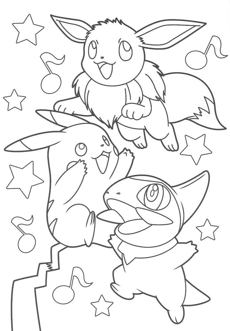 34 Pokemon and Friends Coloring Pages Printable 13