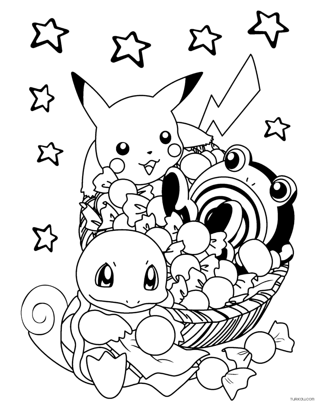 34 Pokemon and Friends Coloring Pages Printable 16